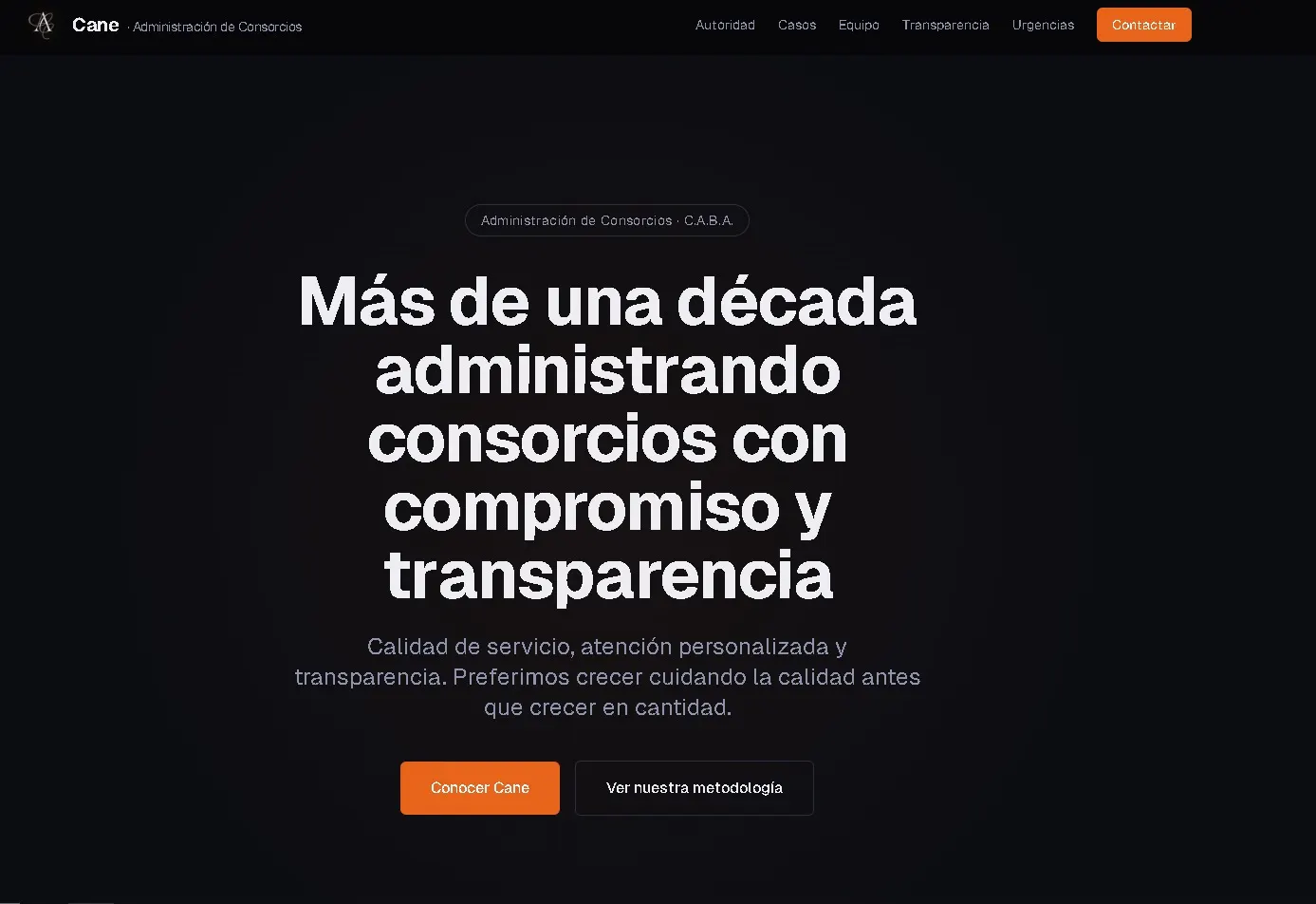 Cane Consorcios — captura desktop 4
